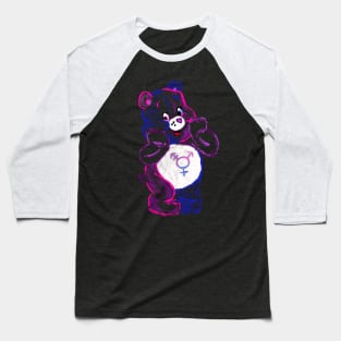 TransBear Stare! - Neon Fluffy Baseball T-Shirt